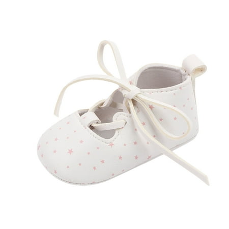 

zuwimk Toddler Girl Shoes Toddler Socks Shoes Baby Non-Slip Soft Bottom First Walking Shoes Non-Slip Rubber Sole Shoes for Girls Boys White