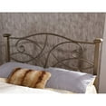 thumbnail image 3 of Hodedah Complete Metal Full-Size Bed with Headboard-Footboard in Gold Finish, 3 of 5