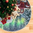 thumbnail image 6 of Ryvnso Christmas Tree Skirt Vintage Red Truck Snowman House Xmas Tree Skirts Ornament Home Decorations 47.2", 6 of 6
