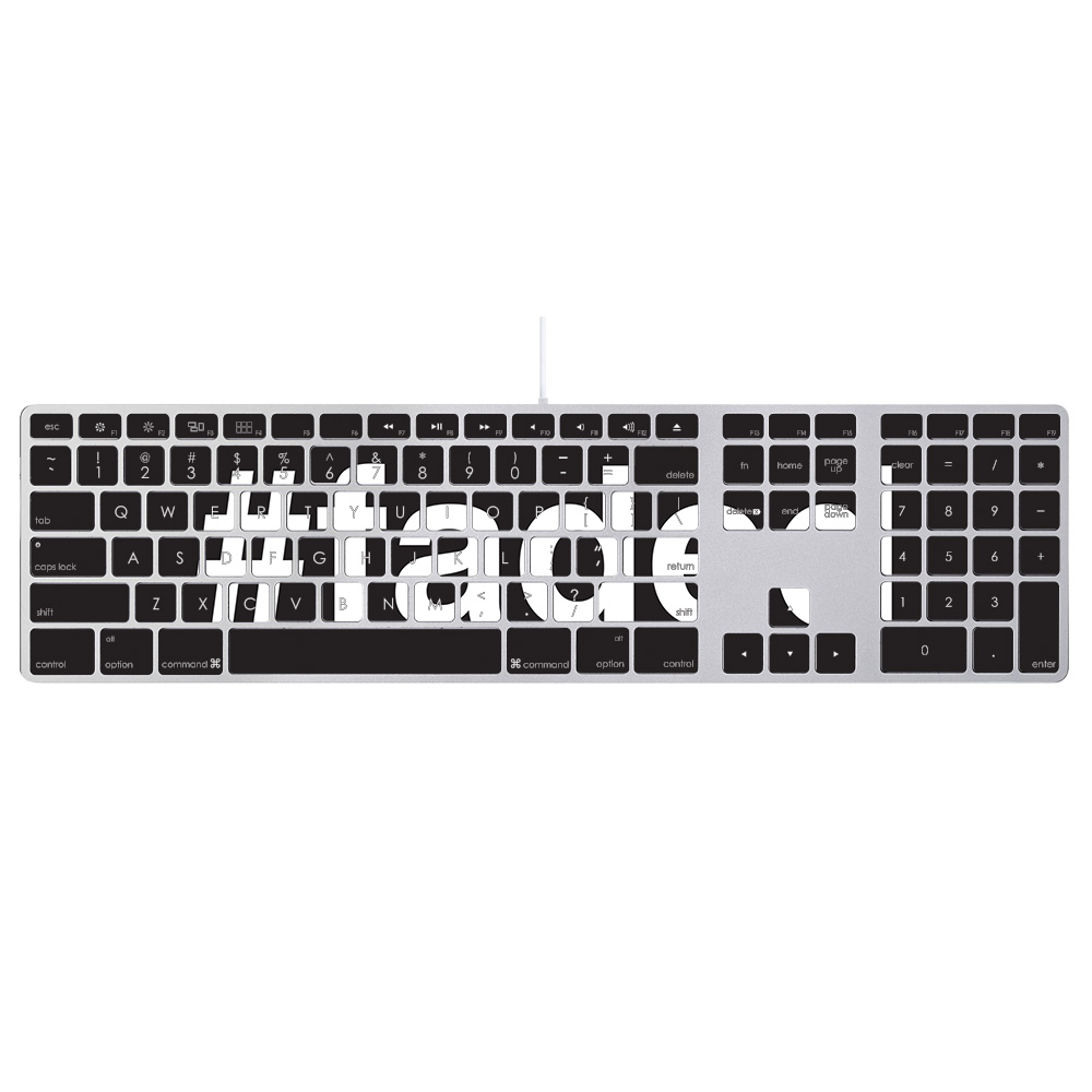 Hashtags Skin For Apple Keyboard with Keypad MB110LL/B Protective