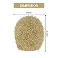 thumbnail image 2 of Home Weavers Fantasia Collection Toilet Lid Seat Cover, Elastic Edges, 100% Cotton Soft Universal Fit for Standard Oblong Round Elongated Bath Room Bowl Lids, Washable, 18"x18" Toilet Lid Cover, Sage, 2 of 5