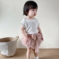 thumbnail image 4 of Xiaowennn Children's Tutu Dress Summer Girls' Pommel Dress Solid Color Cover Skirt Toddler Girl Long Sleeve Set, 4 of 7