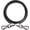 Black, variant on Dog Tie Out Cable - Chew Proof Steel Wire Lead - Tangle Free Chain for Pups - Leash with Interchangeable Handles for Small to Medium Dogs Up to 45lbs, Red,10ft