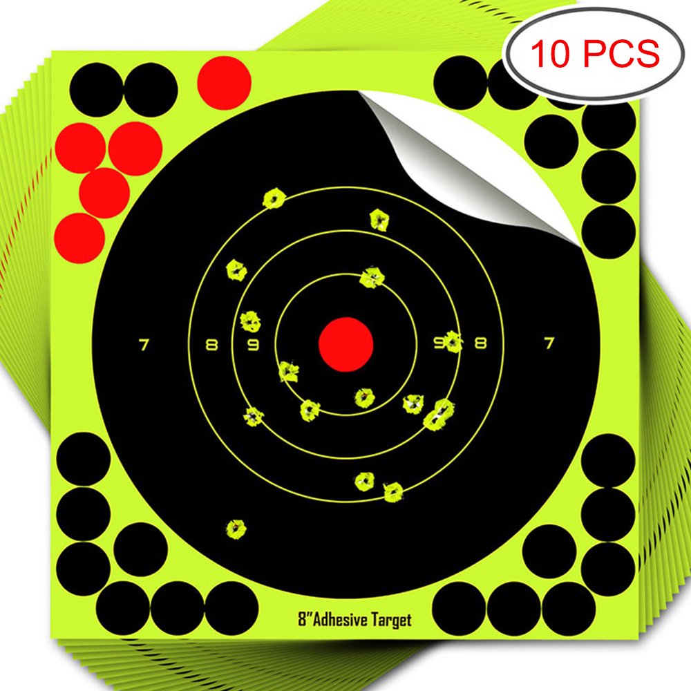 10pcs Adhesive Reactivity Shoot Target Aim Hunting Training Target