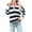 Black, variant on Womens Clothes 2026 ! asdoklhq Womens Plus Size Tops,Women Classic Long Sleeves Striped Print Lapel Button Long Sleeve Top T-shirt