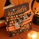 thumbnail image 2 of Pulseras de Halloween Pulseras con dijes de calabaza fantasma Pulseras de cuentas elásticas para mujeres, 2 of 5