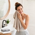 thumbnail image 5 of Onuia Luxury Bath Towels, Ultra Soft Egyptian Cotton Towels, Skin-Friendly Low-Lint Bath Towels for Bathroom, Spa, Gym and Home,Blue,(13.4×29.1 in), 5 of 7
