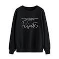 thumbnail image 4 of ManHanLi Women Letter Print Crew Neck Long Sleeve Sweatshirt, 4 of 7