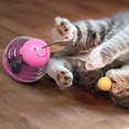 thumbnail image 3 of Vaso de bola con fugas para mascotas, palo divertido para gatos, magenta oscilante Adepaton 2034919-4, 3 of 8