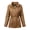 Camel, variant on Ma Croix Womens Fur Lined Coat with Belt Quilted Faux Fur Insulated Winter Jacket Parka Outerwear