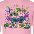 thumbnail image 4 of Inktastic Mardi Gras Masks and Beads Long Sleeve Youth T-Shirt, 4 of 5
