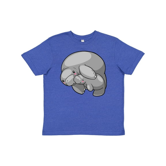 Inktastic Cute Manatee Family Youth T-Shirt
