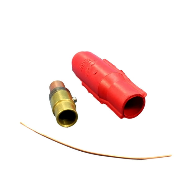 Leviton 18V28-R Red 18 Series Ball Nose Vulcanized Female Cam-Type Plug