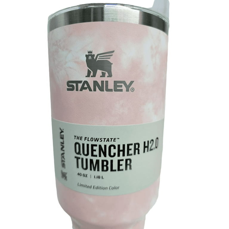 Stanley 40oz Stainless Steel Tumbler H2.0 Flowstate Quencher - Limited  Edition Color PEACH TIE-DYE (NEW 2023) 