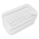 thumbnail image 1 of Bandeja para cubitos de hielo con tapa y recipiente y cuchara, bandeja para cubitos de hielo de fácil liberación con recipiente para hacer hielo, caja diseñada para profesionales, 1 of 12