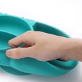 thumbnail image 2 of CIMAXIC 1 Set Baby Divided Plate Dish Baby Silicone Meal Plate Training Tableware,8.46"X5.31"X0.79", 2 of 5