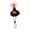 A, variant on Rijanmt Decoration Pumpkin Witch Hat for 23 Inch Porch Goose Costume, Halloween, Non-woven Fabric, Black, Free Size, 1 Count