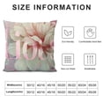 thumbnail image 6 of Nawypu  Pink Floral Throw Pillow Covers  Pink Carnation Love Bless Pillows Case Soft Gift for Mother Grandma Gift Birthday Home Decor White, 6 of 6
