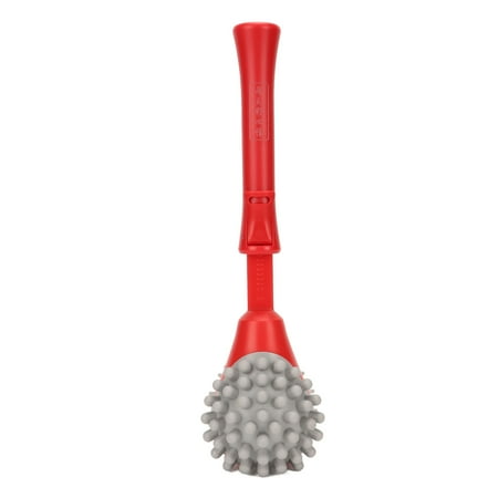 

2024 Massage Hammer 2 Soft Heads Retractable Flexible Handle Large Area Portable Silicone Manual Massage Hammer Stick Red