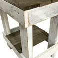 thumbnail image 4 of del Hutson Designs Reclaimed Wood Farmhouse Slim End Side Table, Dark/White, 4 of 10