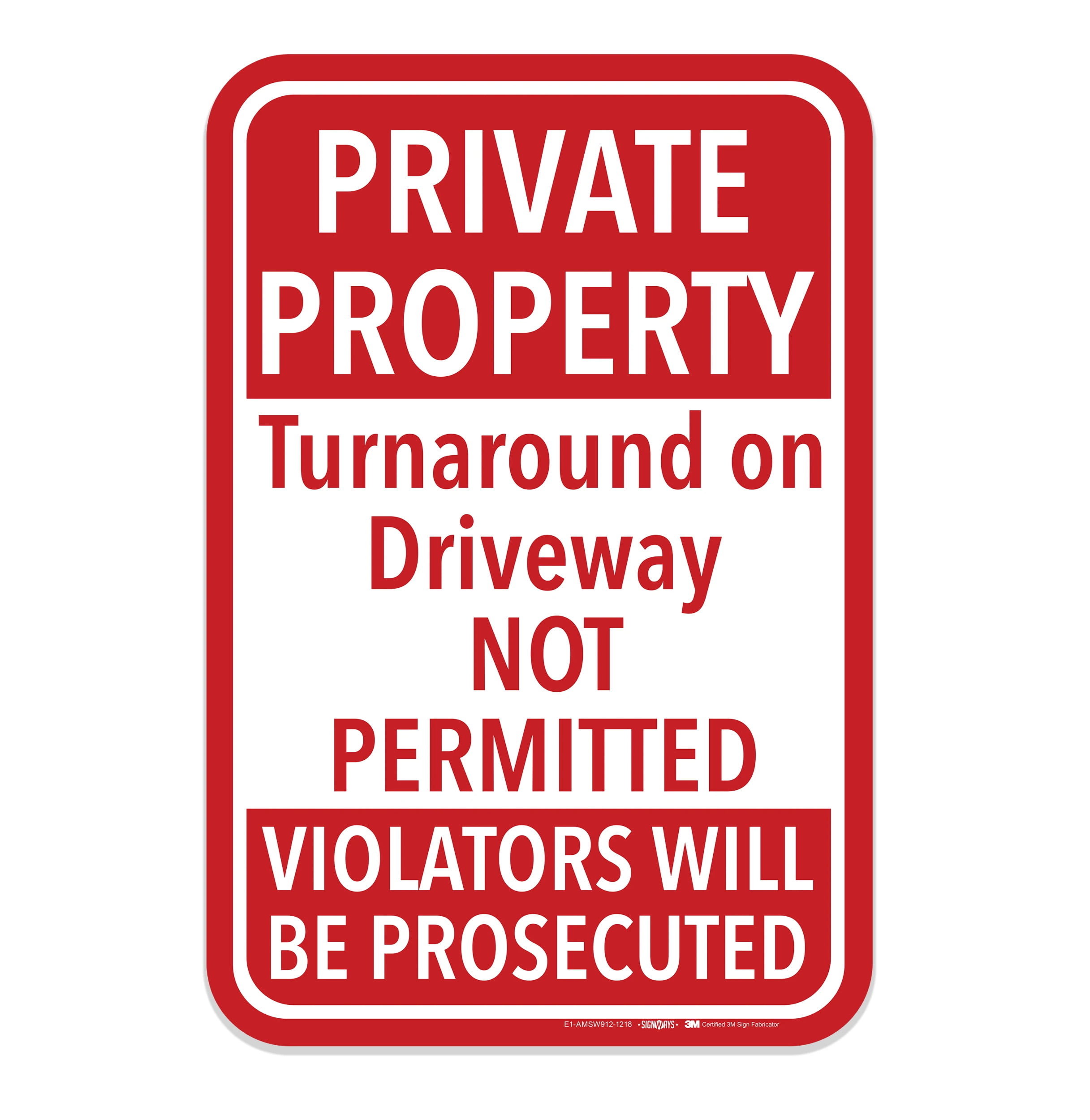 DO NOT ENTER PRIVATE DRIVEWAY Decal prohibited protection no entrance 