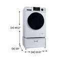 thumbnail image 5 of Equator 1.6cf 110V Vented/Ventless Sani Combo Washer Dryer Pet Cycle with pedestal, 5 of 8