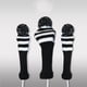 thumbnail image 3 of Greeniant 3PCS Golf Club Head Covers Clubs Sports Lightweight Headcovers Outdoor Sporting Goods Washable Thick Women Golf En blanco y negro Greeniant OD015544-02, 3 of 6