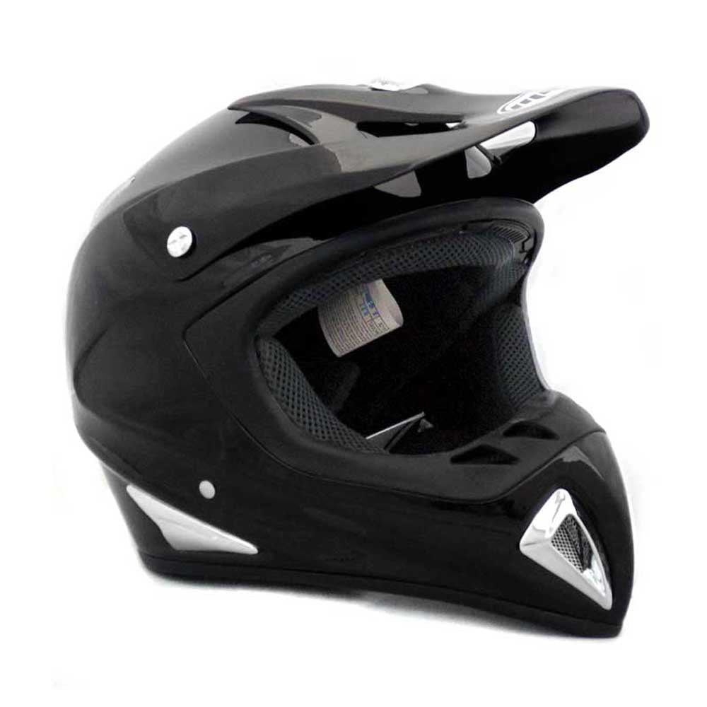 MMG Motorcycle Youth Kids Helmet Off-Road MX ATV Dirt Bike Motocross UTV with goggles Shiny White Small