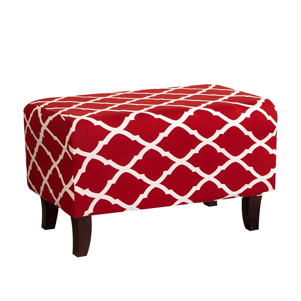 DYstyle Home Decor Printed Footstool Ottoman Cover (Ottoman Not