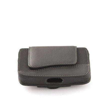 Small Leather Phone Holster Case and Belt Clip (up to 4.3