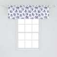 thumbnail image 2 of Ambesonne Animal Valance Pack of 2, Japanese Style Carp, 54"X18", Dark Blue, 2 of 2