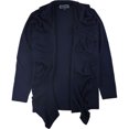 thumbnail image 1 of Karen Scott Womens Ruffled Cardigan Sweater, Blue, Plus Size, 1X, 1 of 1