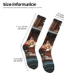 thumbnail image 2 of Fuzoiu Cat Asleep Among Flowers Print Adult Stockings,Crew Socks,Unisex Fashion Socks, Casual Sports Socks,Comfortable Crew Socks for Everyday Wear and Sports, 2 of 6