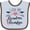 Blue and Chocolate, variant on Inktastic I Love My Grandma and Grandpa Heart and Arrows Boys or Girls Baby Bib