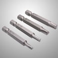 thumbnail image 3 of FELTECHELECTR Juego de 4 puntas de destornillador triangulares magnéticas para tornillos antirrobo hexagonales, 3 of 6