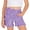 Purple, variant on Vrotazzy Girls Casual Plaid Shorts for Everyday Play - Spring Summer Comfort Elastic Waist Soft Twill Girls Shorts Kids Apparel and Everyday Outfit,Sizes 11-12 Years