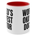 thumbnail image 4 of Worlds Okayest Doctor Funny Family Member Ceramic Accent Coffee Mug, 11oz, 4 of 4