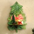 thumbnail image 1 of Estantería de Pared de Madera con Forma de Árbol de Navidad | Decoración para El Hogar En Madera Verde | 29 X 18 Cm | Estantería Multifuncional, 1 of 7