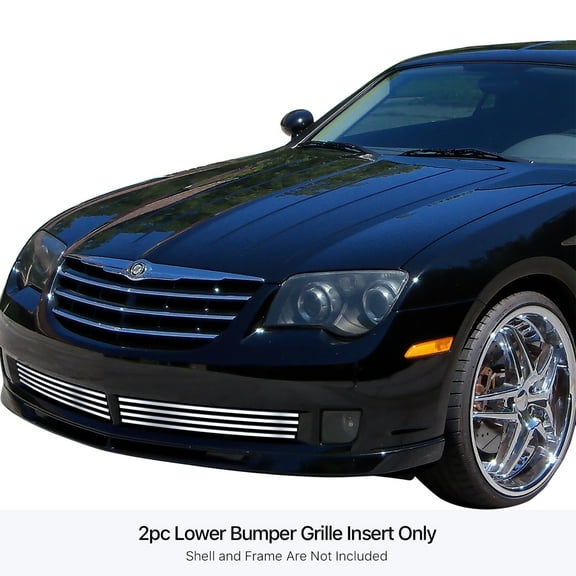 Stainless Steel Lower Bumper Stainless Steel Billet Grille 2004-2008 Chrysler Crossfire