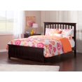 thumbnail image 4 of Mission Full Wood Foundation Bed with Matching Footboard in Espresso, 4 of 10