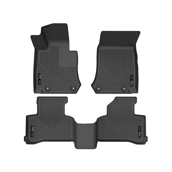 Husky Liners 99391 Weatherbeater Floor Mats Fit 2017-2022 Mercedes-Benz GLC300 - Front/2nd Seat - Black