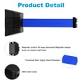 thumbnail image 3 of Uxcell 16.4Ft Magnetic Retractable Belt Barrier, Blue Belt, Black Case, 3 of 6
