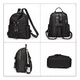 thumbnail image 2 of Mochila Para Mujer, Bolso Antirrobo Impermeable negro, 2 of 5