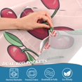 thumbnail image 5 of Yayeee Kitchen Curtains Tier Set of 2 Light Filtering 57"x24" Over Sink Window Panels, Cherries Pattern, 5 of 7