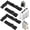 Basic Style, variant on 4 Pack Luggage Straps for Suitcases, Adjustable Travel Belt to Add a Bag, Suitcase Connector Straps for Carry Luggage Bungee Elastic Travel Accessories with Backpack Attachment ( Style)