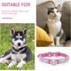 thumbnail image 5 of Collar ajustable de piel sintética con pedrería para perros y gatos pequeños., 5 of 5