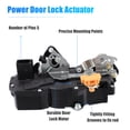 thumbnail image 4 of Unique Bargains Front Right Door Lock Actuator for Suzuki XL7 Sport Utility 2007-2009 82210-78J00, 4 of 6