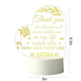 thumbnail image 3 of 2023 Summer Savings! WJSXC Home and Kitchen Clearance, Mother's Day Gift-LED Acrylic 3D Mother's Day Greeting Gift Light, Acrylic Greeting Mother's Day Gift Atmosphere Light (White Warm Light) A, 3 of 6