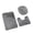 A004- Dark Gray, variant on Dark Gray Bathroom Mat Set, Plush Soft Shaggy Bathroom Rugs, Non Slip Contour Bath Rugs for Toilet, Absorbent Bath Mat Set for Bathroom Floor, 3 Piece Toilet Seat Cover Set