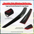 thumbnail image 3 of Ikon Motorsports Compatible with 07-11 Honda CRV MU Style Acrylic Window Vent Visor Deflector Rain Guard 4Pc Outside Mount 2007 2008 2009 2010 2011, 3 of 8